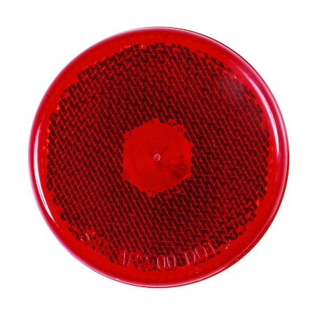 Optronics 2.5in. Red Grommet Mount Marker/Clearance Light With Reflex Lens MC57RB